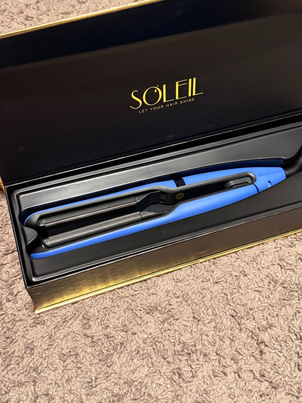 Blue Hair Straightener - Professional Flat Iron